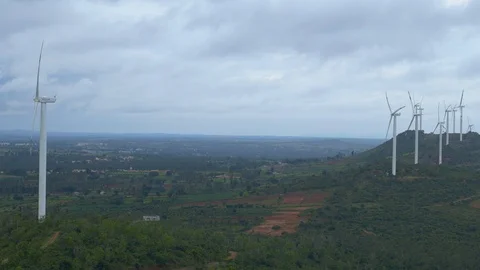 Windmills from far 動画素材 117403457