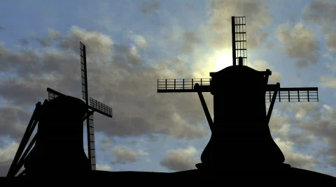 Windmills 스톡 동영상 75197