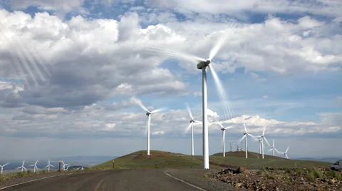 Windmills Stock Footage 6527213