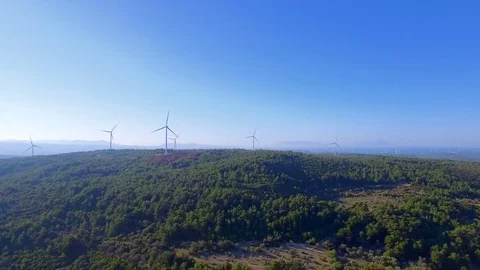 Windmills Stock Footage 79630586