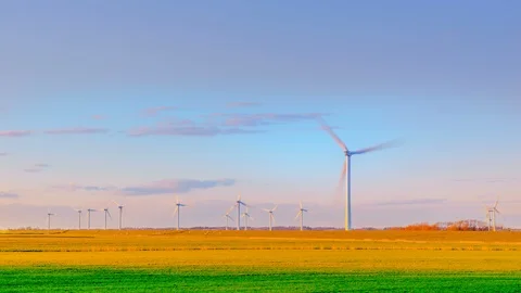 Windmills Stock Footage 87808035