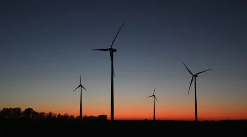 Windmills, Germany Stock Footage 12895837