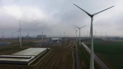 Windmills Groningen Netherlands 스톡 동영상 101383817