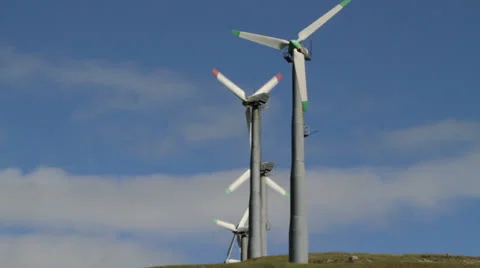 Windmills on horizon Stock-Footage 25624802