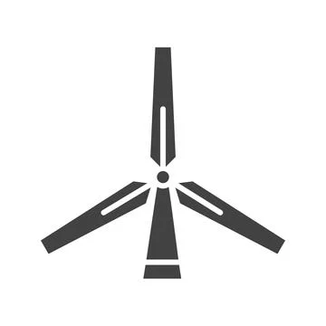 Windmills icon vector image. Stock Illustration