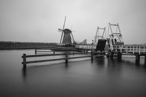 Windmills Kinderdijk Netherlands Stock Photos