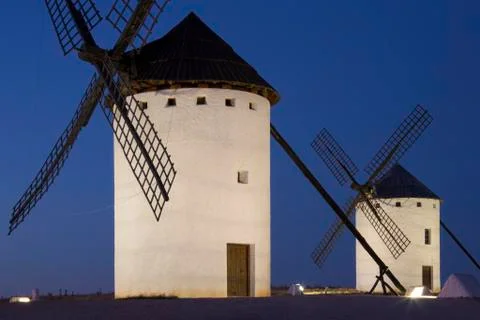 Windmills of La Mancha - Spain Stock Photos