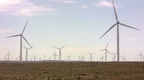 Windmills landscape Stock Footage 22870295