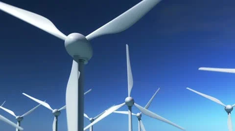 Windmills loopable Stock Footage 11114687