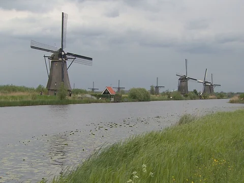 Windmills in the Netherlands -2 Stock Footage 112414638