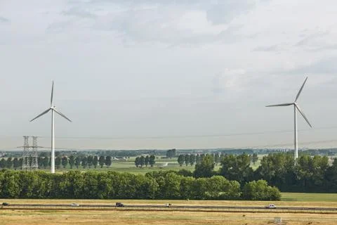 Windmills in Netherlands Stock Photos