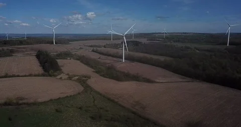 Windmills Pan Backwards Stock-Footage 109075162