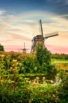 Windmills Foto stock