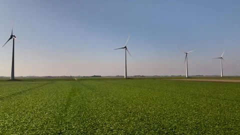 Windmills with potato Video stock 286130227