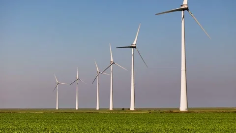 Windmills with potato Video stock 286130285