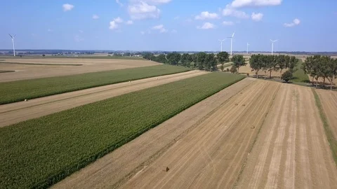 Windmills seen from above. Stock-Footage 94160248