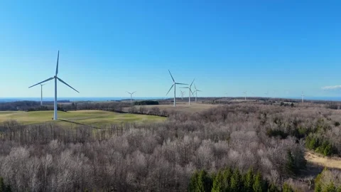 Windmills - Syracuse, NY Video stock 336140906