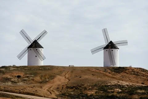 Windmills in Tembleque, Toledo Stock Photos