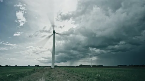 Windmills Timelapse Stock Footage 263136159