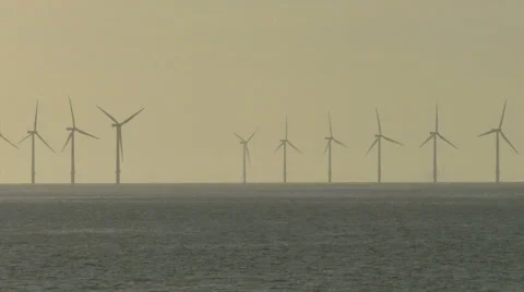 WINDMILLS WIDE Stock Footage 5665870