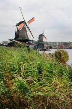 Windmills in Zaanse Schans Foto stock