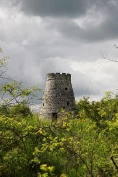 Windmühlenruine Stock Photos