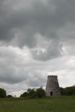 Windmühlenruine Stock Photos