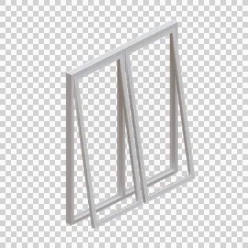 Window 3d Render Design Element Illustrazione stock