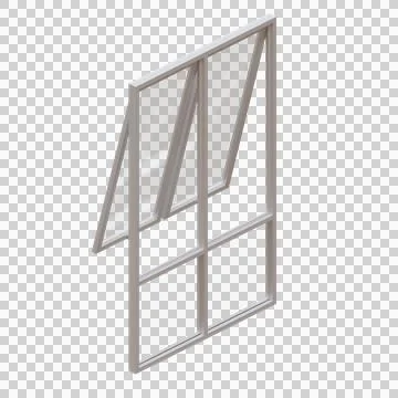 Window 3d Render Design Element Illustrazione stock