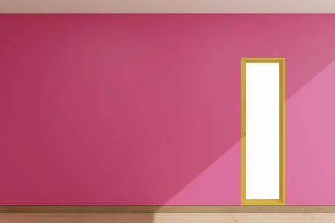 Window 3d render illustration copy space background Stock Illustration