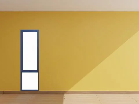 Window 3d render illustration copy space background Stock Illustration