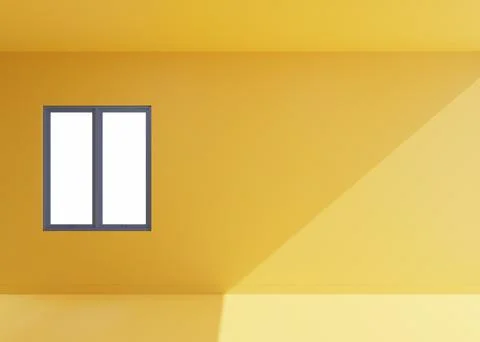 Window 3d render illustration copy space background Stock Illustration