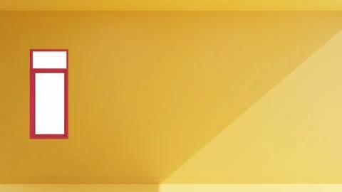 Window 3d render illustration copy space background Stock Illustration