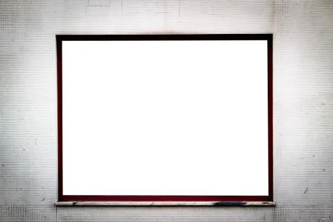 Window Advertisement Mockup Stock Photos