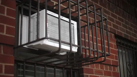 Window Air Conditioner Secure Protective Cage Bars Outside Vidéo 191213104