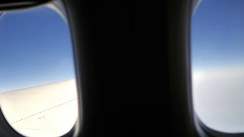 Window airplane 스톡 동영상 93678326