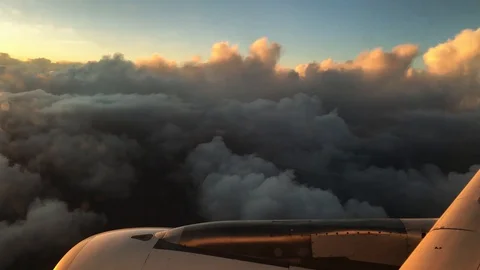 From the window of a airplane traveling Stock-Footage 103524093