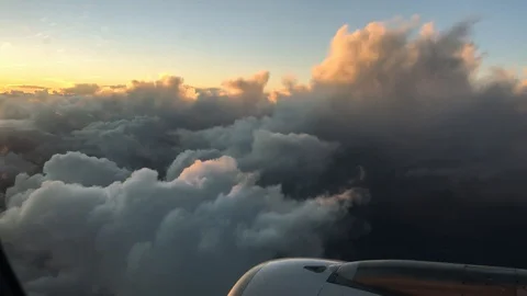 From the window of a airplane traveling Stock-Footage 103524323