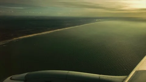 From the window of a airplane traveling Stock-Footage 103528862