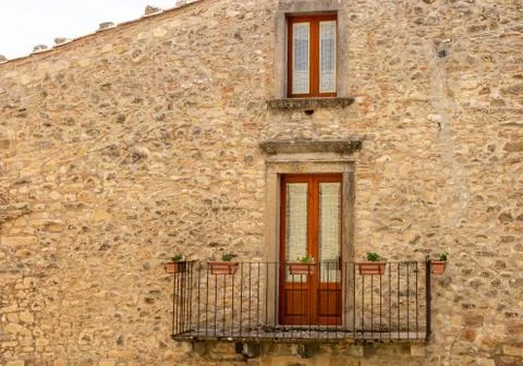 The window and the balcony Stock Photos
