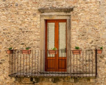 The window and the balcony Stock Photos