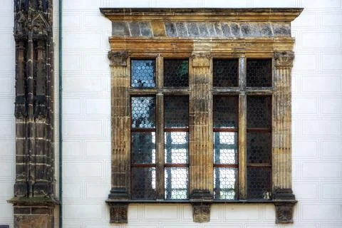 Window and column. Stock Photos