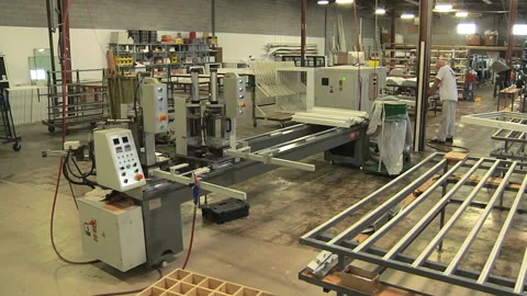 Window and Door Factory Stock Footage 133613748