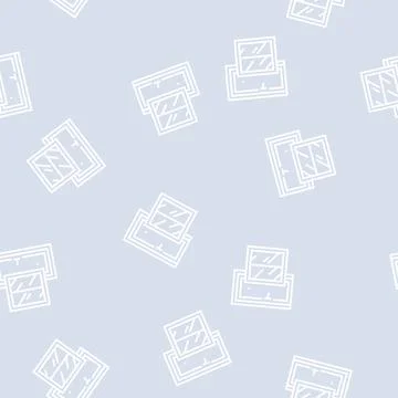 Window and door line seamless pattern Stock Illustration