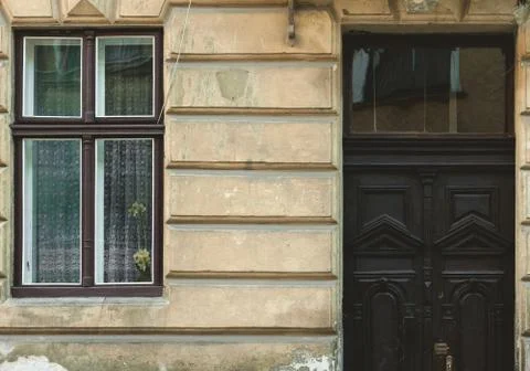 Window and door. Stock Photos