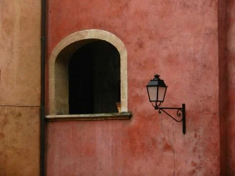 Window and lantern Stock Photos