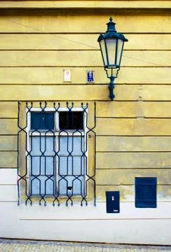 Window and lantern Stock Photos