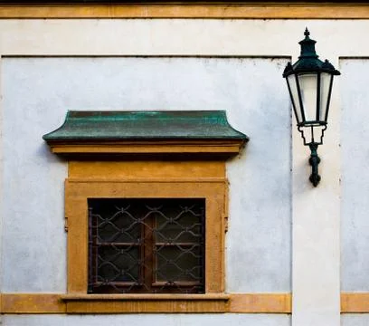Window and lantern Stock Photos