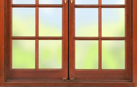 Window and nature background Foto stock