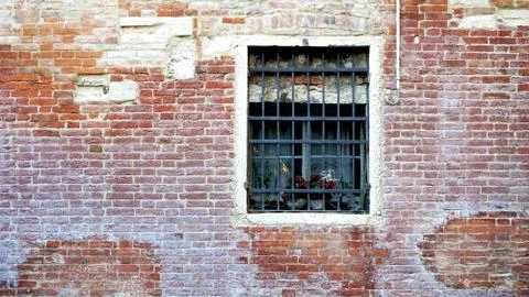 Window and old brick wall building Stock Photos
